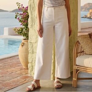 White High-Rise Wide Leg Ankle Jeans - Universal Thread Denim, Relaxed Fit, 16